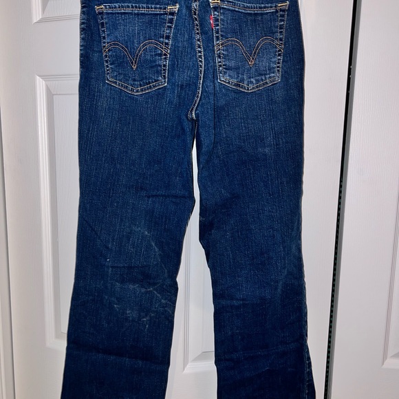 Levi’s 512 Women's Perfectly Slimming Bootcut Blue Jeans Size 8 - 38" Length - Picture 6 of 7